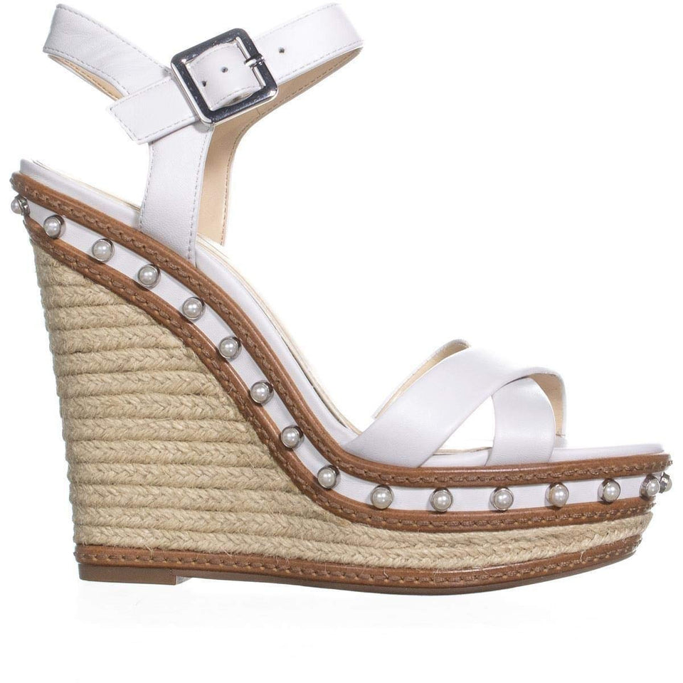 Jessica Simpson Aeralin, Sandalias de Cuña Mujeres, Punta Abierta, Casual, Piel