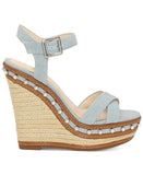 Jessica Simpson Aeralin, Sandalias de Cuña Mujeres, Punta Abierta, Casual, Piel