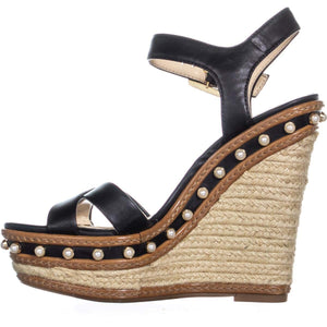 Jessica Simpson Aeralin, Sandalias de Cuña Mujeres, Punta Abierta, Casual, Piel