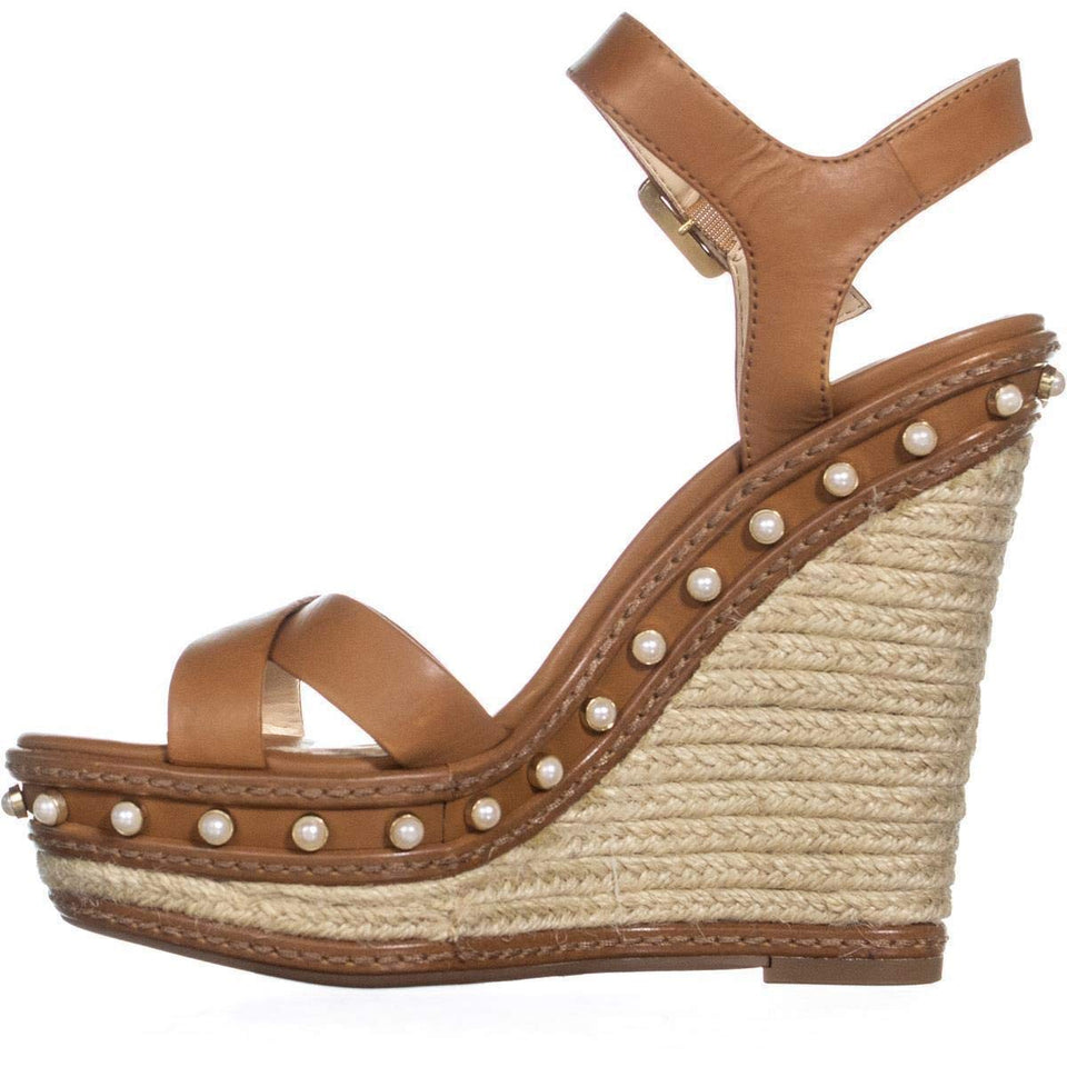 Jessica Simpson Aeralin, Sandalias de Cuña Mujeres, Punta Abierta, Casual, Piel