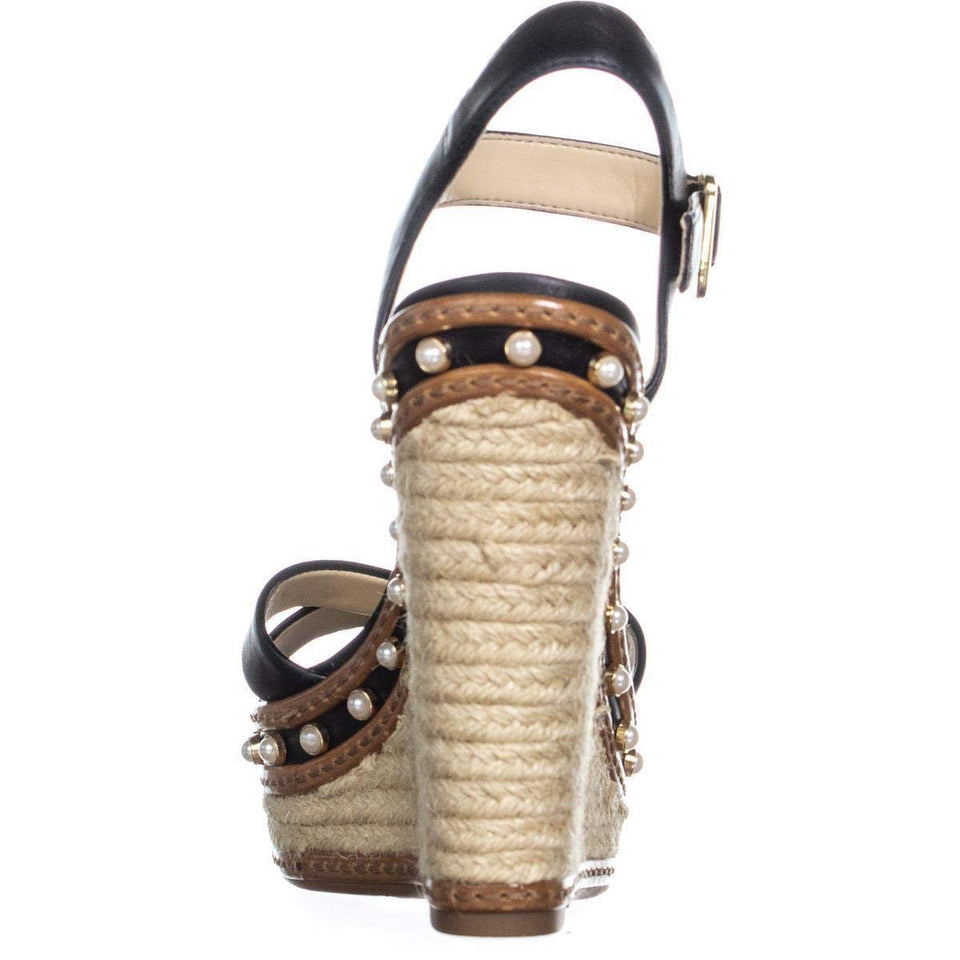 Jessica Simpson Aeralin, Sandalias de Cuña Mujeres, Punta Abierta, Casual, Piel